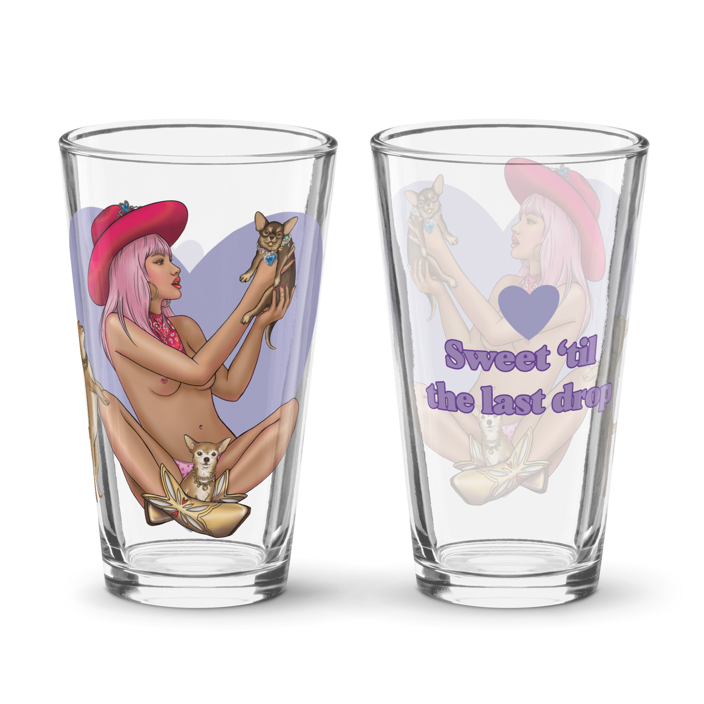 CANDICE CRUSH PINT GLASS