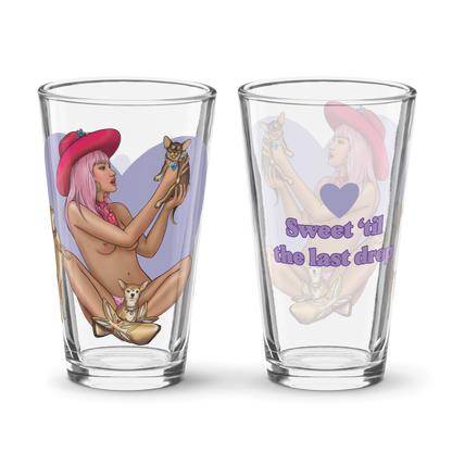 CANDICE CRUSH PINT GLASS