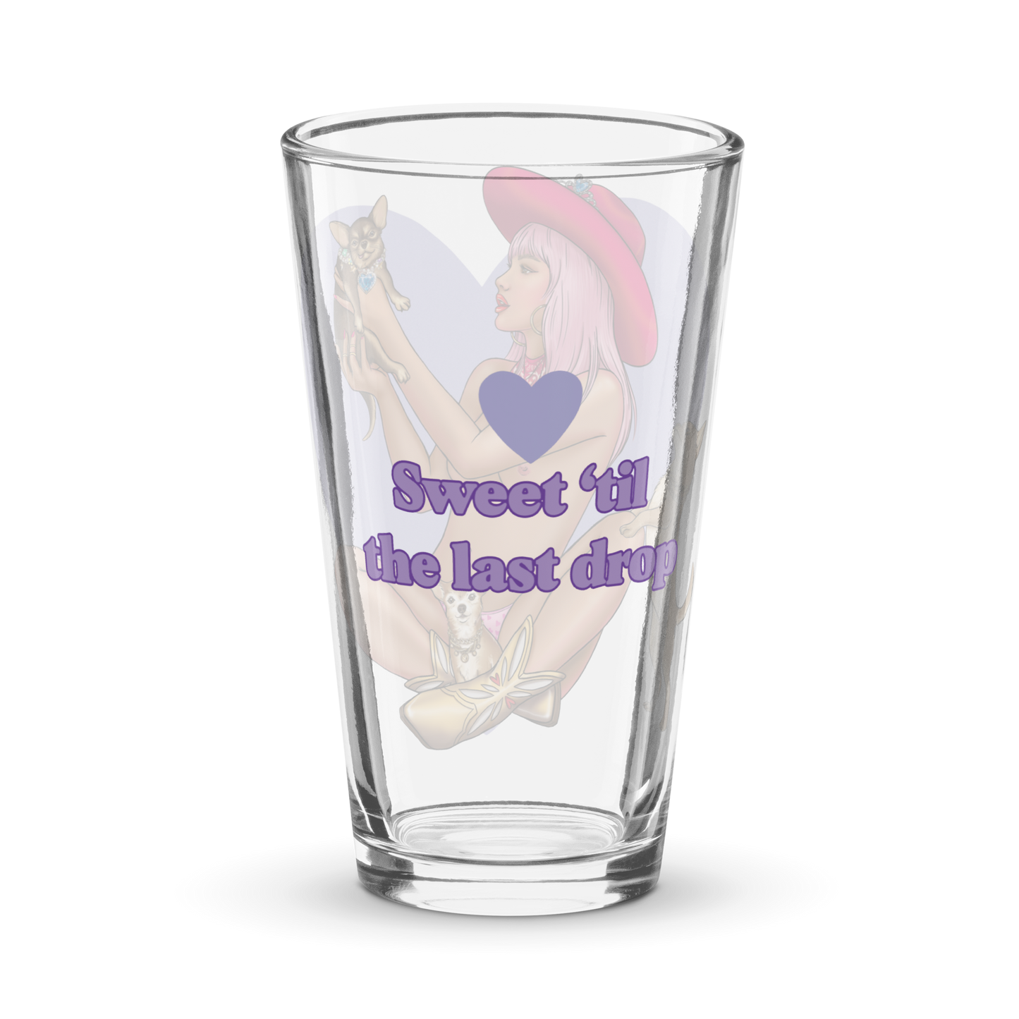 CANDICE CRUSH PINT GLASS