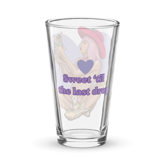 CANDICE CRUSH PINT GLASS